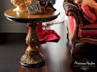 Круглый кофейный стол из массива дерева MODENESE GASTONE 12613 фабрика MODENESE GASTONE из Италии