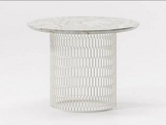 Боковой столик из мрамора с сетчатой основой KETTAL MESH KS1701600 фабрика KETTAL из Италии