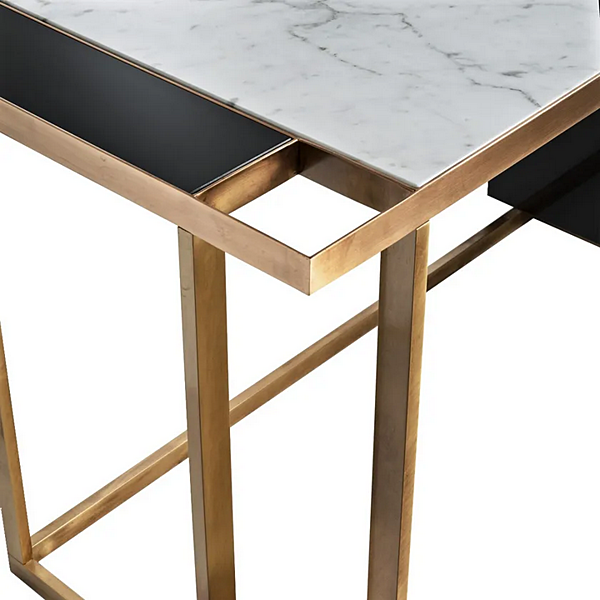 Прямоугольный письменный стол с ящиками из дерева MARIONI Gary 02865 фабрика MARIONI из Италии. Фото №5