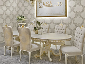  oval dining table из дерева CASA +39 DIAMANTE 2622 фабрика CASA +39 из Италии