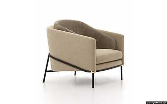 Кресло MINOTTI Fil Noir  фабрика Minotti из Италии