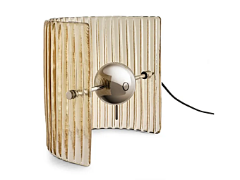 LED настольная лампа из стекла с узором Gallotti&Radice Bonfire фабрика Gallotti & Radice из Италии