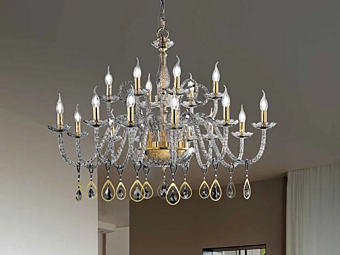 Люстра с кристаллами Сваровски Euroluce Lampadari TooChic L12 6 Люстра с кристаллами Сваровски Euroluce Lampadari TooChic L12 6 фабрика EUROLUCE LAMPADARi из Италии