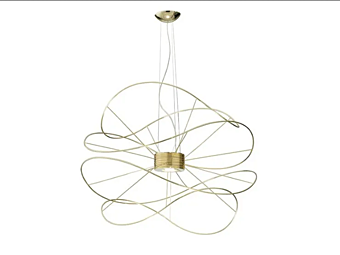 Подвесная LED лампа из металла AXOLIGHT HOOPS Подвесная LED лампа из металла AXOLIGHT HOOPS фабрика Axolight из Италии