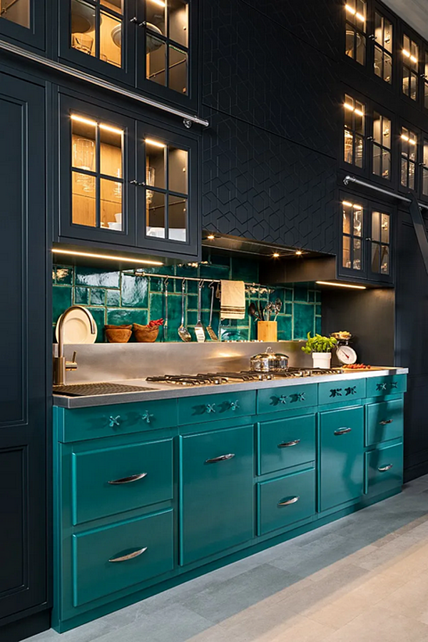 Кухня с островом из материала MARCHI GROUP Icon фабрика MARCHI CUCINE из Италии. Фото №8