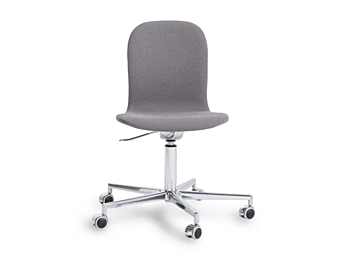Кресло с тканевой обивкой и колесиками Cappellini Tate Soft TS_5HR
