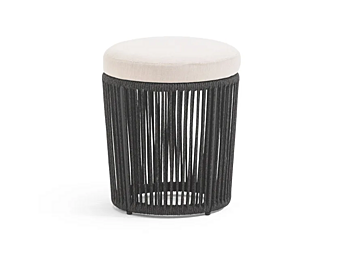 Круглый садовый пуф из порошкоокрашенного алюминия VARASCHIN  Tibidabo 14250 фабрика VARASCHIN из Италии