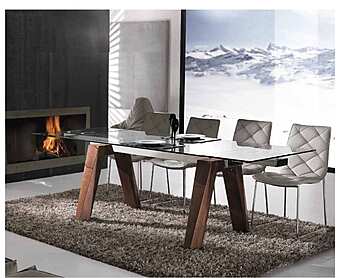 Стол обеденный раскладной прямоугольный ARREX A654 фабрика ARREX из Италии