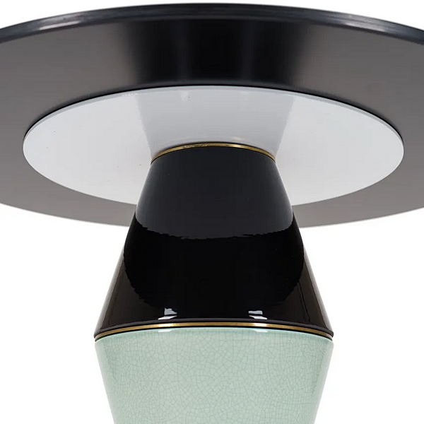 Кофейный столик круглой формы из керамики PALM MARIONI 02988P фабрика MARIONI из Италии. Фото №5