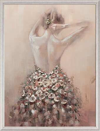 Картина итальянского художника, холст, масло Dipinto art. w417 60×60 фабрика BUBOLA&NAIBO из Италии