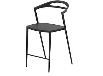 Стул барный для улицы и сада ROYAL BOTANIA Styletto STY 43CH фабрика ROYAL BOTANIA из Италии