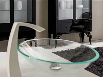 Круглая стеклянная раковина для столешницы CORTEZARI Antares LAV-04 фабрика CORTE ZARI из Италии