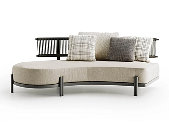 Диван с мягкой спинкой на два места из ткани Atmosphera Loto PF.OUT.LT.SX1+PF.OUT.CXLT.SX1   фабрика ATMOSPHERA из Италии