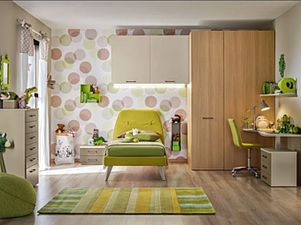 Комплект мебели для спальни из дерева с гардеробом с мостом MORETTI COMPACT KC424 фабрика MORETTI  COMPACT из Италии