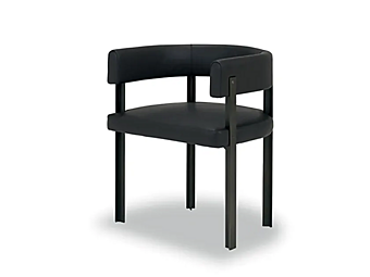 Кресло из кожи с обитой спинкой BAXTER T chair фабрика BAXTER из Италии