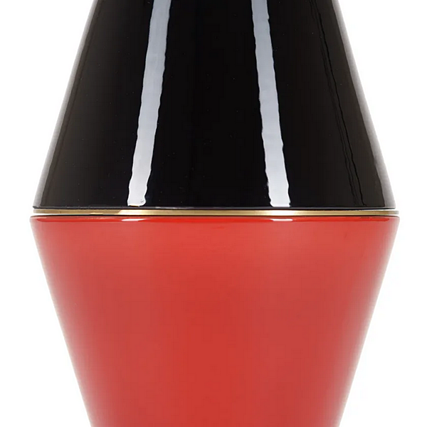 Круглый высокий боковой столик из дерева с отделкой PALM MARIONI 02988G фабрика MARIONI из Италии. Фото №3