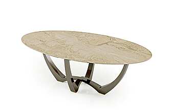  Овальный обеденный стол из массива дерева BIZZOTTO ITALIA Symphony 144 фабрика Bizzotto Italia из Италии