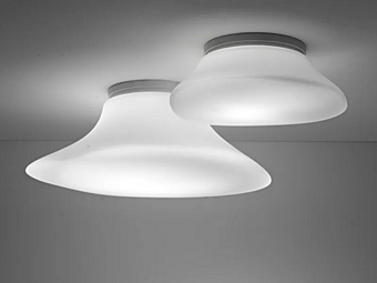 Потолочная лампа из стекла с галогеновым и флуоресцентным освещением Fabbian Lumi Mycena Потолочная лампа из стекла с галогеновым и флуоресцентным освещением Fabbian Lumi Mycena фабрика Fabbian из Италии