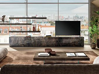 Стена для хранения из стекла LAGO AIR 2727 2727 фабрика LAGO из Италии