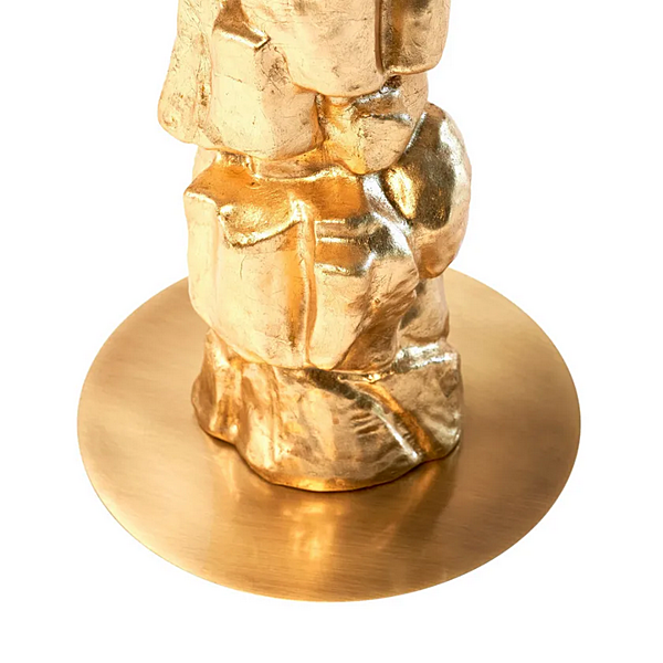 Круглый стеклянный столик с высоким основанием MARIONI EDITH 02509T фабрика MARIONI из Италии. Фото №3