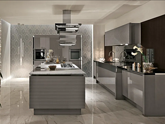 Кухня с островом из высококачественных материалов ASTER CUCINE Luxury Glam Кухня с островом из высококачественных материалов ASTER CUCINE Luxury Glam фабрика Aster Cucine из Италии