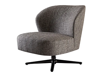 Кресло с обитой спинкой из ткани CASAMILANO Dhora фабрика CASAMILANO из Италии