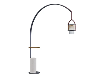 Напольная лампа из муранского стекла и металла PAOLO CASTELLI Fanus ILL.FANU.100 фабрика Paolo Castelli из Италии