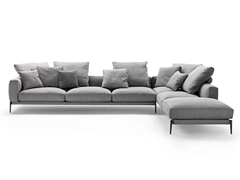 Секционный диван с съемным чехлом из ткани FLEXFORM ROMEO фабрика FLEXFORM из Италии