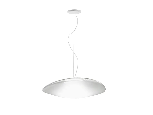 Подвесная лампа из blown glass с LED подсветкой Fabbian Loop фабрика Fabbian из Италии. Фото №2