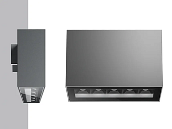 Настенный светильник из литого алюминия для улицы iGuzzini Laser Blade Inout фабрика iGuzzini из Италии