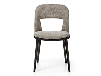 Кресло с обитой спинкой из ткани BROSS  PATH 1560 фабрика BROSS из Италии