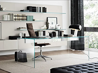 Прямоугольный письменный стол из стекла GALLOTTI & RADICE AIR Прямоугольный письменный стол из стекла GALLOTTI & RADICE AIR фабрика Gallotti & Radice из Италии