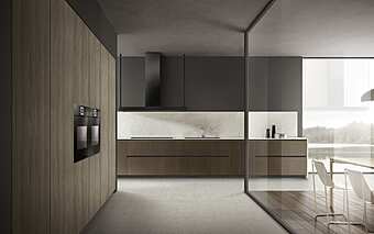 Кухня с островом из дерева ASTER CUCINE Atelier 6 фабрика Aster Cucine из Италии