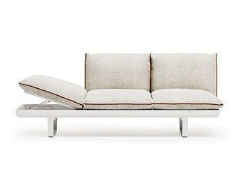 Модульная садовая скамья с обитой спинкой Atmosphera Venice PF.OUT.VE.3P+PF.OUT.CXVE.SD3+(PF.OUT.CXVE.SC*2) фабрика ATMOSPHERA из Италии