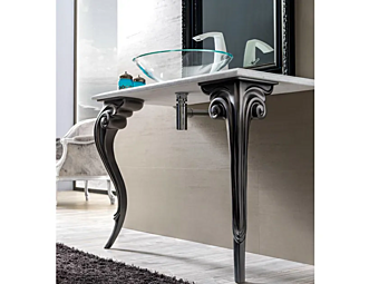 Мраморная консольная раковина CORTEZARI Antares 222-MR фабрика CORTE ZARI из Италии