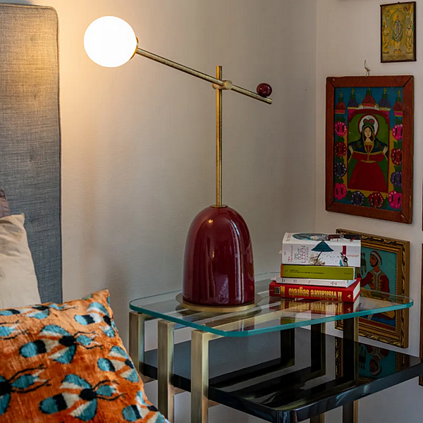 Настольная лампа из стекла с декоративными штырями MARIONI PIN COLLECTION 02985 фабрика MARIONI из Италии. Фото №10