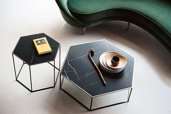 Столик кофейный DESALTO Hexagon Tris - "Metal" sheet top 691 фабрика DESALTO из Италии. Фото №2