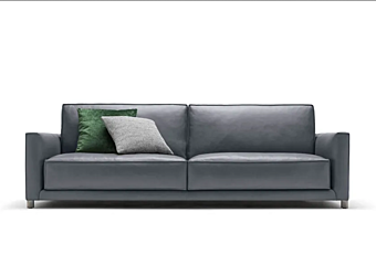 Четырехместный кожаный диван BertO Tommy фабрика BertO из Италии