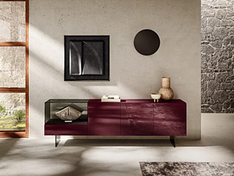 Стеклянный буфет 36E8 из коллекции LAGO 1324 фабрика LAGO из Италии