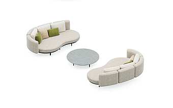 Диван с мягкой обивкой для улицы и сада ROYAL BOTANIA Organix Lounge OGXL SET 02 фабрика ROYAL BOTANIA из Италии