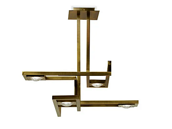 Подвесная лампа из латуни с LED подсветкой MARIONI CECILE 02803G фабрика MARIONI из Италии