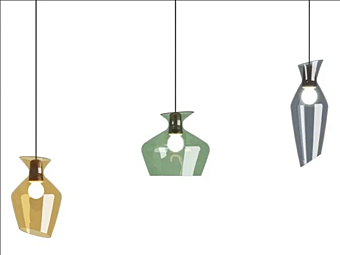 LED подвесная лампа из стекла Fabbian Malvasia фабрика Fabbian из Италии