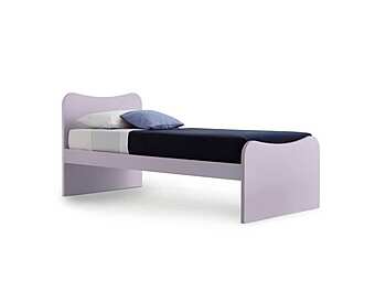 Односпальная кровать с мягкой спинкой NIDI Bin фабрика nidi из Италии