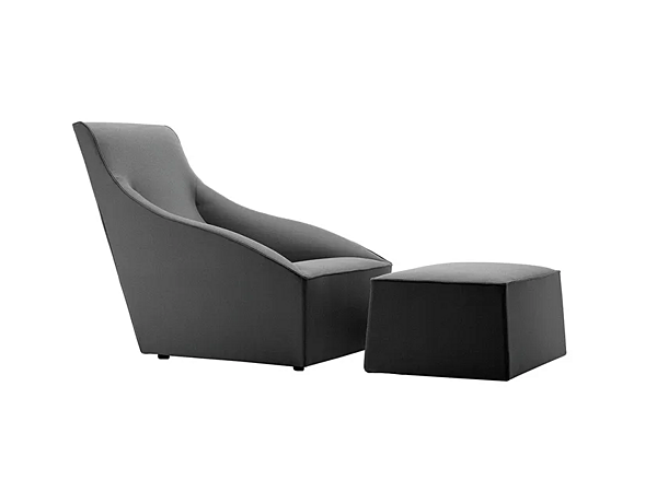 Прямоугольный пуф с обивкой из ткани Molteni & C Doda фабрика Molteni & C.(+VITRA) из Италии. Фото №2