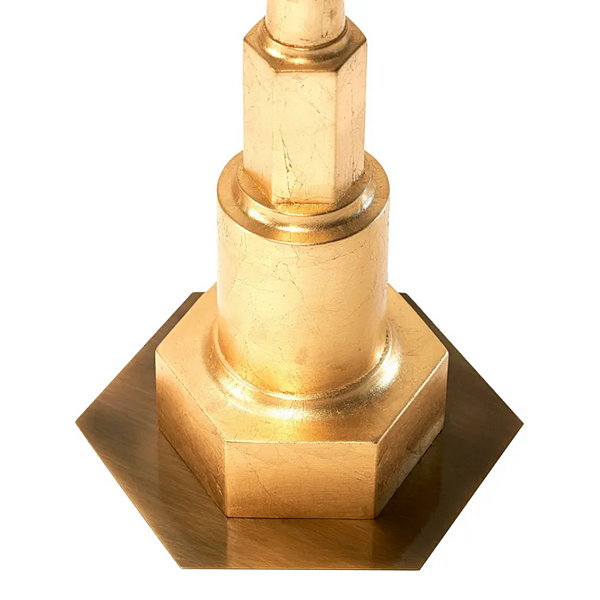 Шестиугольный стеклянный столик с высоким основанием MARIONI KELLY 02505T фабрика MARIONI из Италии. Фото №3