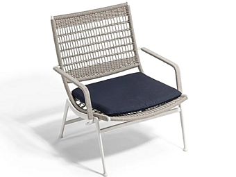 Кресло с подлокотниками из садового каната POLTRONA FRAU Solaria фабрика POLTRONA FRAU из Италии