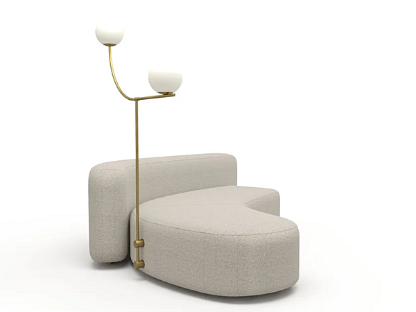 Изогнутый диван с тканевой обивкой Mythos MARIONI I0330 фабрика MARIONI из Италии. Фото №2