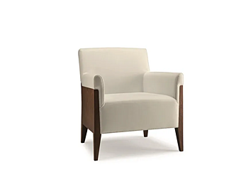 Кресло с подлокотниками из ткани Eddie Martini Interiors