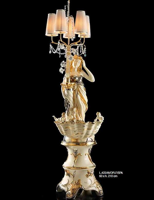 Напольная лампа LORENZON Arte e Ceramica L.422/AVOPLF/5PA фабрика LORENZON (F.LLI LORENZON) из Италии. Фото №1