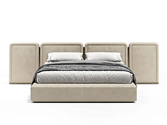 Двуспальная кровать с обитой спинкой из кожи Capital Collection Orion XL 24 ORXL.LE2 Двуспальная кровать с обитой спинкой из кожи Capital Collection Orion XL 24 ORXL.LE2 фабрика Capital Collection из Италии